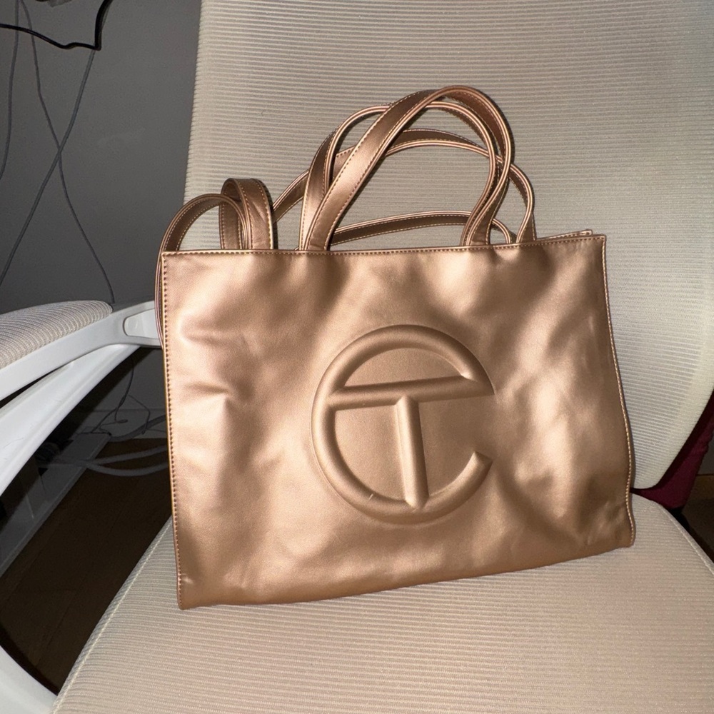 Rose Gold/Copper TELFAR Shopping Bag (MEDIUM)
